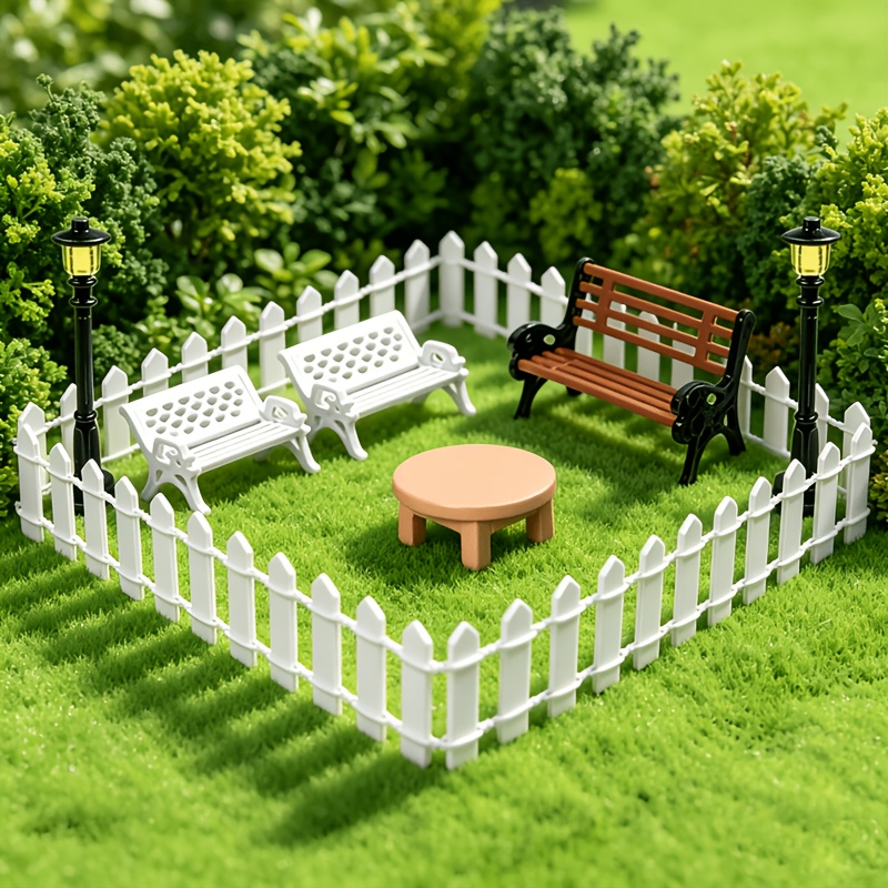 10pcs Plastic Model Set for Micro-landscape Garden Decoration